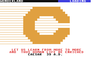 Wonderland (Homebrew) — Title screen